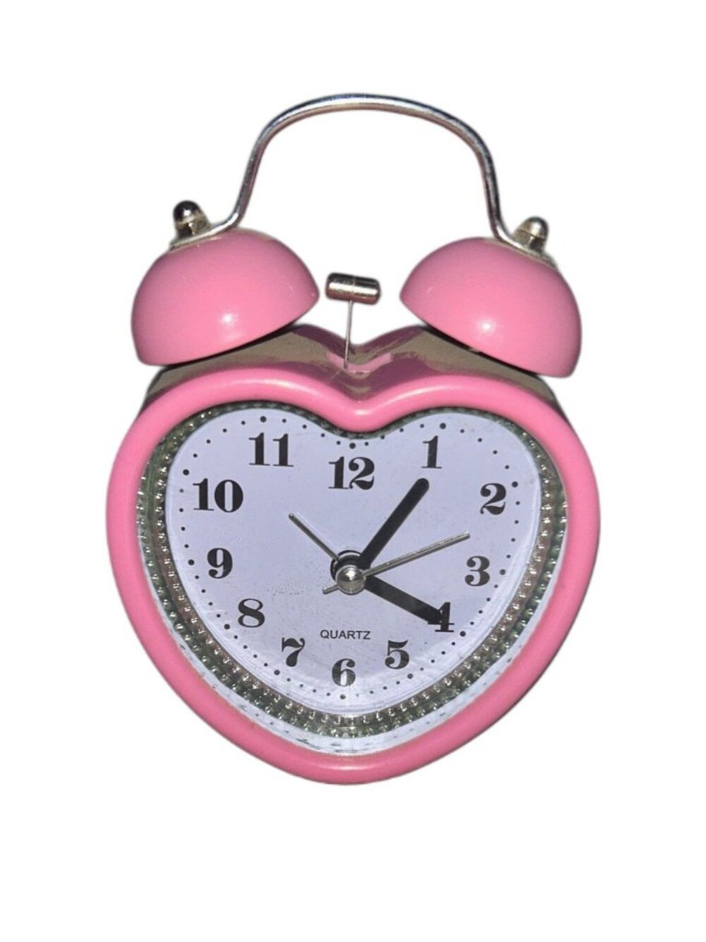 Pink Heart Shaped Alarm Clock Girly Room Decor
